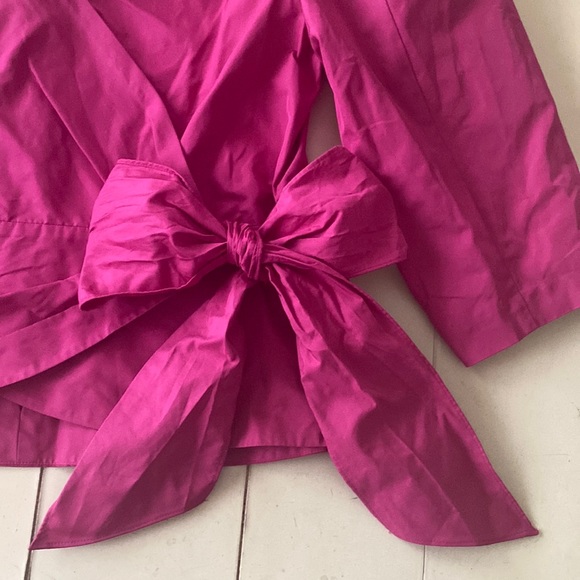Rebecca Taylor Taffeta Bow Top - Picture 8 of 14